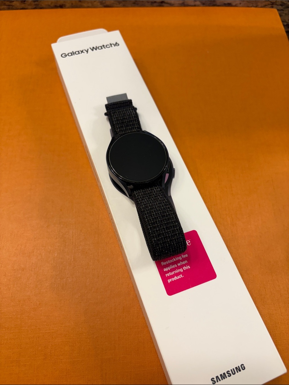 Samsung Galaxy Watch6 in Black with Woven Strap